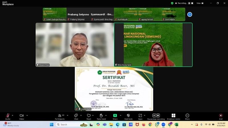 Seminar Nasional Ilmu Lingkungan Sekolah Pascasarjana UNILAK 2025