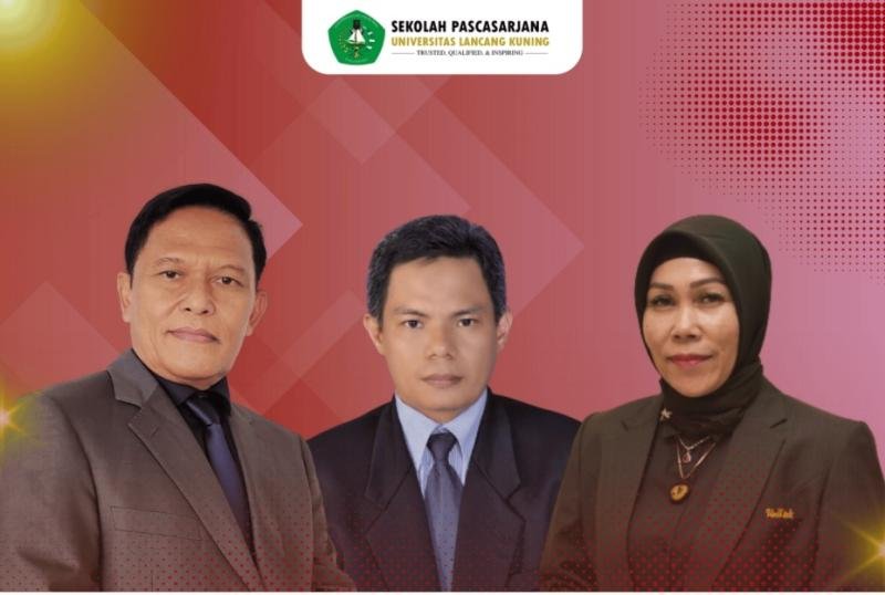 Resmi Sandang Lektor Kepala, Ini Tiga Dosen Pascasarjana Unilak yang Berprestasi